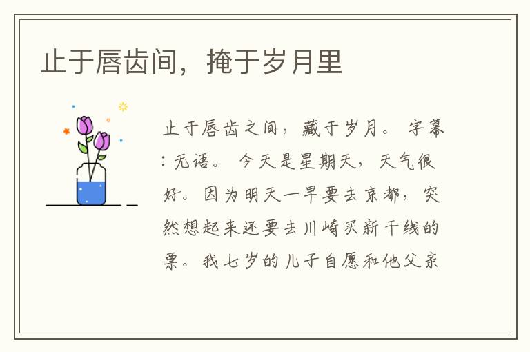 止于唇齿间，掩于岁月里